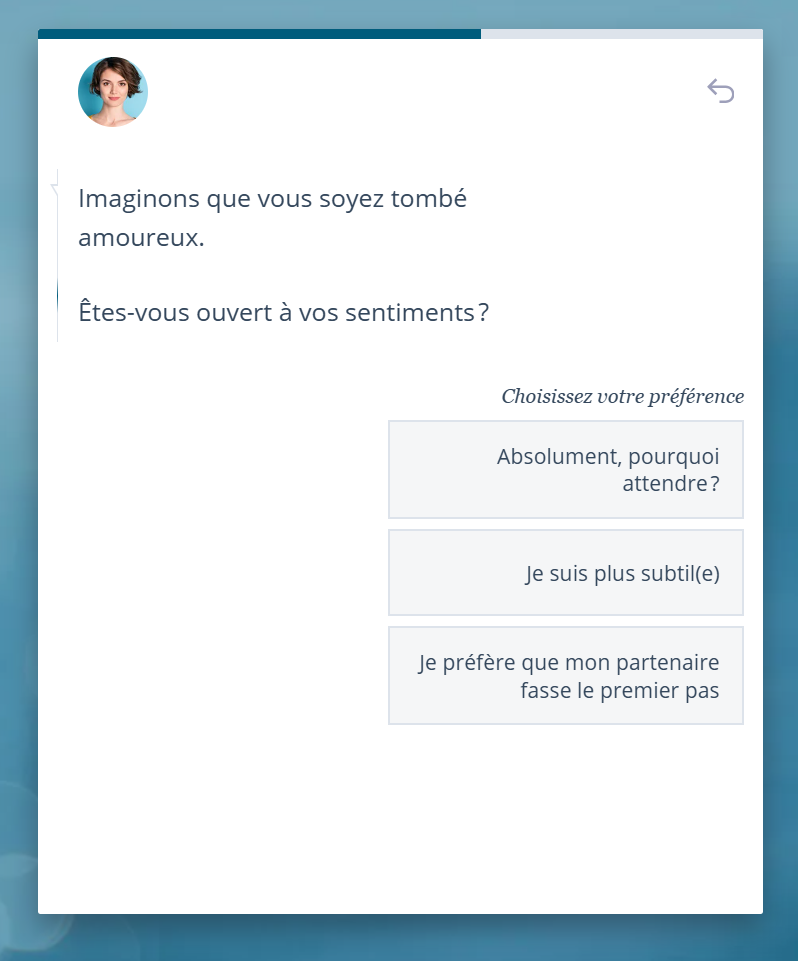 eDarling Test de personnalité 2